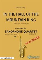 In the hall of the mountain king. Peer Gynt. Suite, op. 46. Saxophone quartet set of parts. Parti