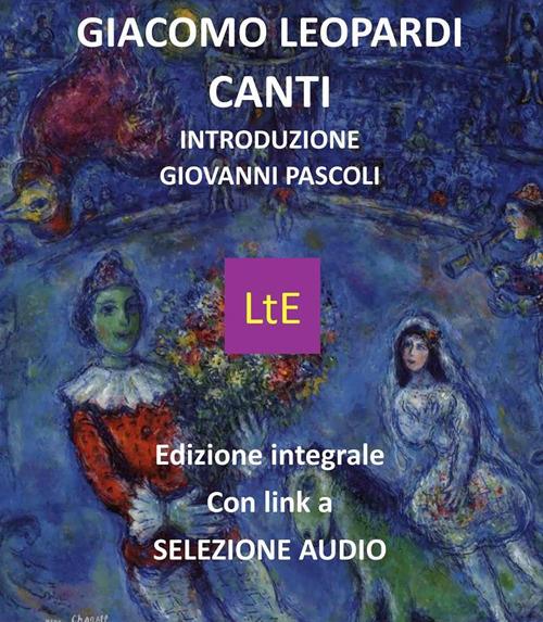 Canti. Ediz. integrale - Giacomo Leopardi - ebook