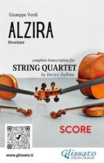 Alzira. Overture. String Quartet score. Partitura