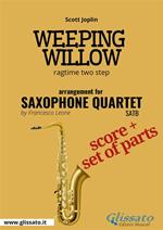 Weeping willow. Ragtime two step. Saxophone quartet. Score & parts. Partitura e parti