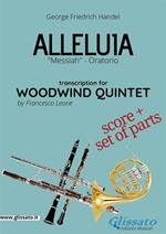 Alleluia. Messiah. Oratorio. Woodwind quintet. Score & parts. Partitura e parti