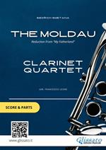 Die Moldau. Clarinet quartet score & parts. Partitura e parti