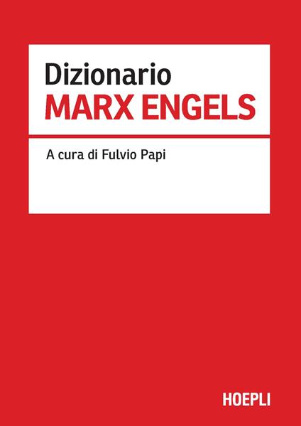 Dizionario Marx Engels - copertina