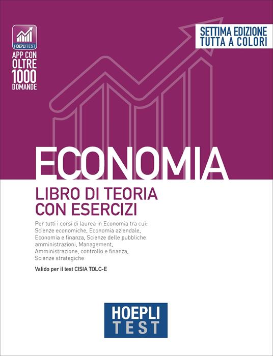 Hoepli test. Economia. Libro di teoria con esercizi - copertina