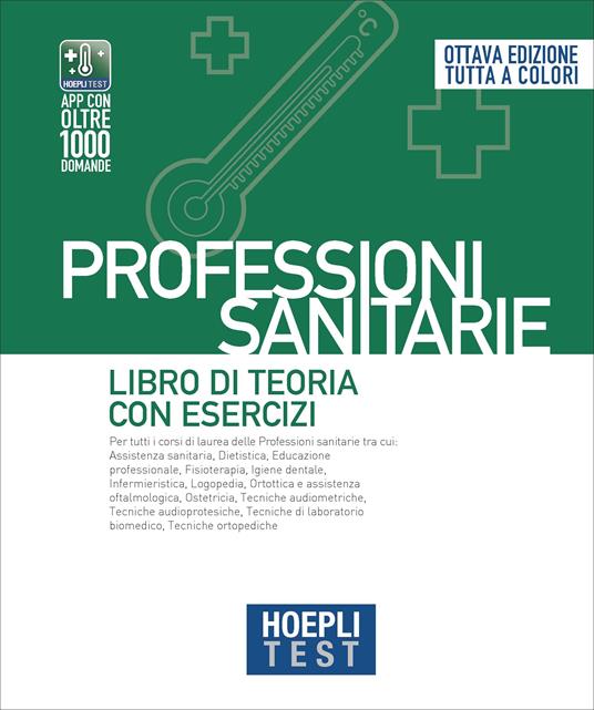 Hoepli test. Professioni sanitarie. Libro di teoria con esercizi - copertina