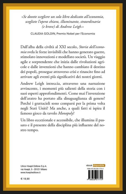 Storia dell'economia. Una breve introduzione - Andrew Leigh - 2