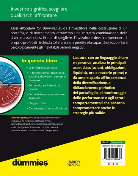 Asset allocation for dummies. Come costruire un portafoglio di investimento - Andrea Gonzali - 2