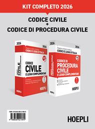 Codice civile e Codice di procedura civile 2026. Kit completo