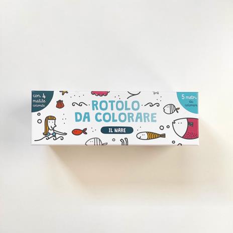Il mare. Rotolo da colorare. Con 4 matite colorate - Joana Jesus - 2