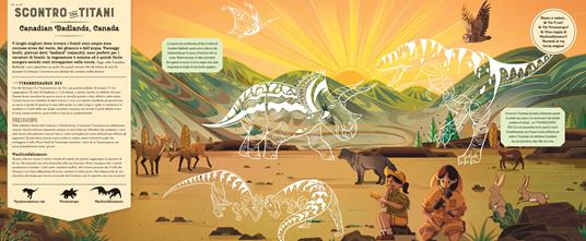 Dinosauri e animali preistorici. Ediz. a colori. Con torcia magica - Emily Hawkins - 4