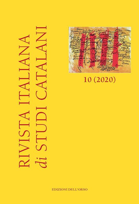 Rivista italiana di studi catalani. Ediz. italiana e catalana (2020). Vol. 10 - copertina