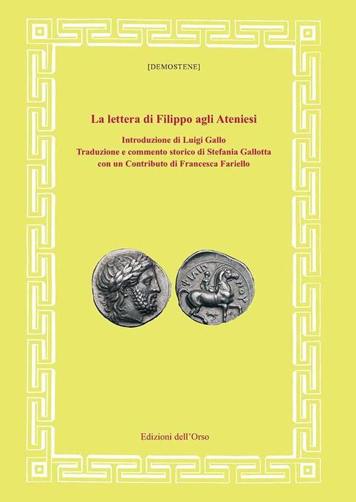 La lettera di Filippo agli Ateniesi. Ediz. critica - copertina