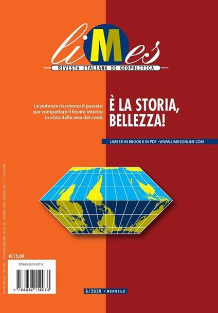 Limes. Rivista italiana di geopolitica (2020). Vol. 8: È la storia, bellezza! - copertina