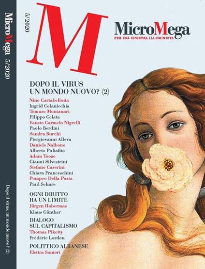 Micromega (2020). Vol. 5: Dopo il virus un mondo nuovo? (2) - copertina