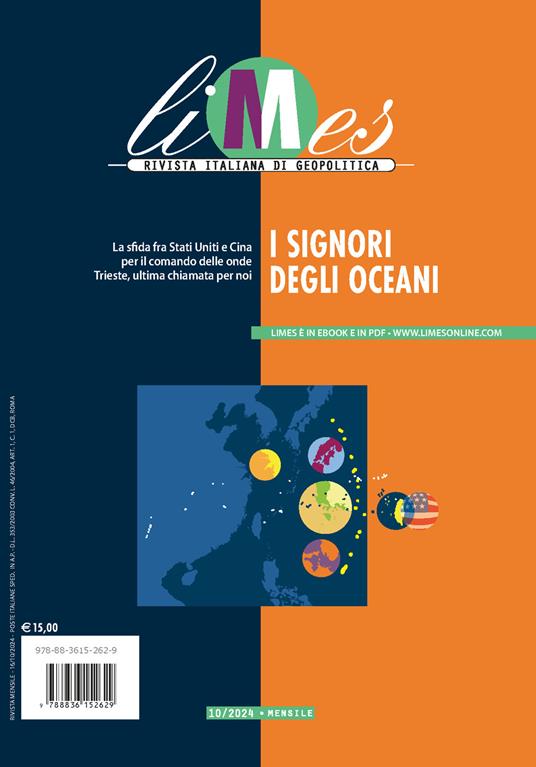 Limes. Rivista italiana di geopolitica (2024). Vol. 10: I signori degli oceani - copertina