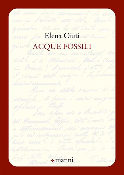 Acque fossili - Elena Ciuti - copertina