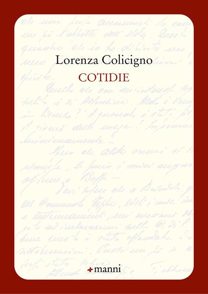 Cotidie - Lorenza Colicigno - copertina