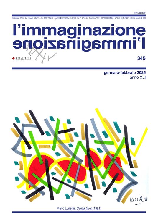 L'immaginazione (2025). Vol. 345: Gennaio-Febbraio - copertina