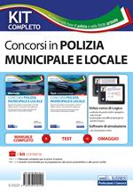 Kit completo concorso polizia municipale e locale. Manuale e test commentati per la preparazione alle prove d'esame. Con software di simulazione. Con video-corso di logica