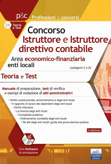 Concorso Istruttore e Istruttore direttivo contabile. Area economico-finanziaria enti locali. Teoria e test. Con Contenuto digitale per accesso online - copertina