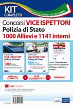 Kit concorsi Vice Ispettori Polizia di Stato. Manuale e quiz commentati per 1000 Allievi e 1141 interni. Con e-book