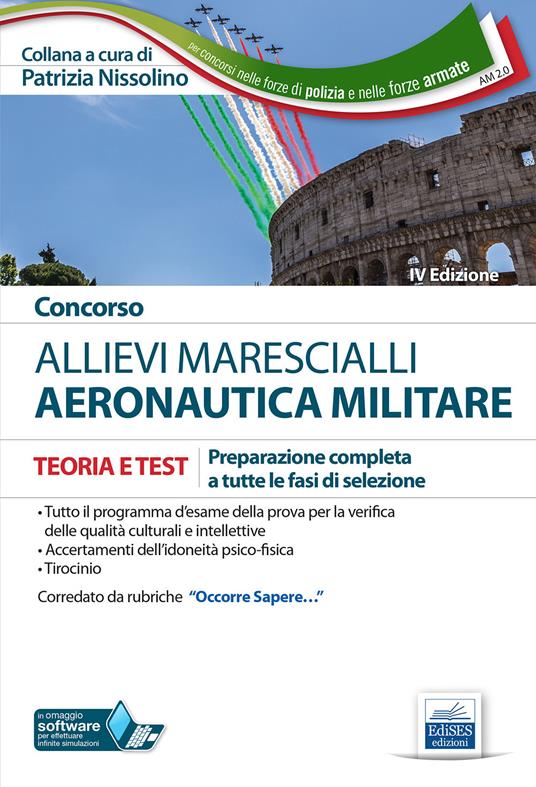 Concorso allievi marescialli Aeronautica Militare. Teoria e test per la preparazione a tutte le fasi di selezione. Con espansioni online - copertina