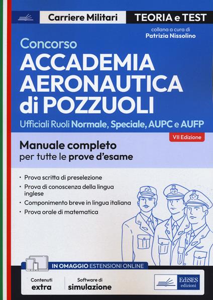 Concorso Accademia Aeronautica di Pozzuoli. Teoria e test per la prova scritta di preselezione. Con software di simulazione - copertina