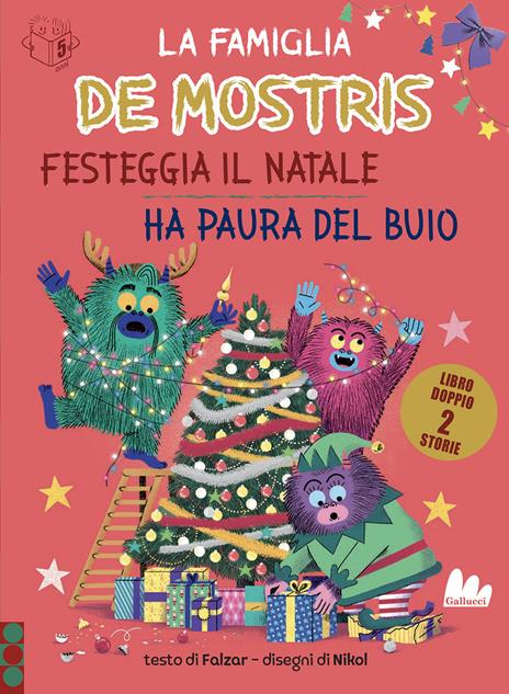 La famiglia de Mostris festeggia natale-Ha paura del buio. Ediz. a colori - Falzar - copertina