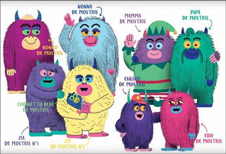 La famiglia de Mostris festeggia natale-Ha paura del buio. Ediz. a colori - Falzar - 2