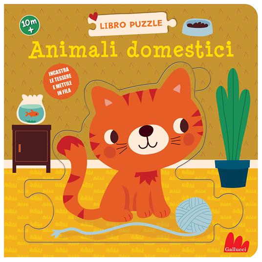 Animali domestici. Libro puzzle. Ediz. a colori - Rikky Schrever - copertina
