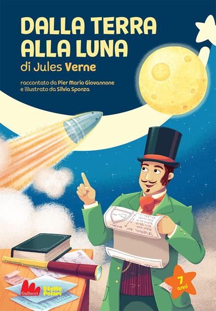 Dalla Terra alla Luna di Jules Verne - Pier Mario Giovannone - copertina