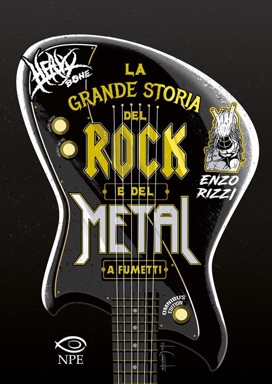 Heavy Bone. La grande storia del rock e del metal a fumetti. Omnibus edition - Enzo Rizzi - copertina