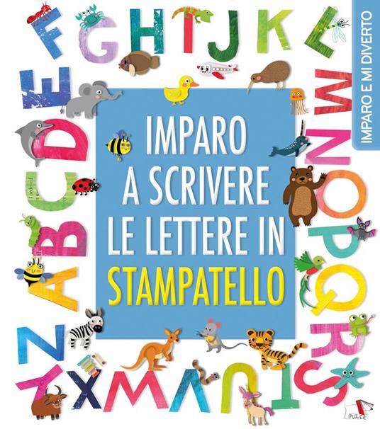 Imparo a scrivere le lettere in stampatello. Ediz. a colori - copertina