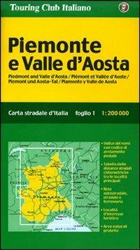 Piemonte e Valle d'Aosta 1:200.000 - copertina