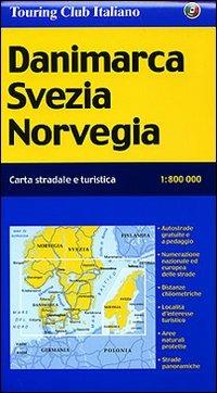 Danimarca, Svezia, Norvegia 1:800.000 - copertina