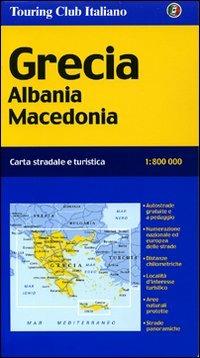 Grecia Albania Macedonia 1:800.000 - copertina