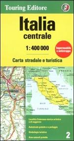 Italia centrale 1:400.000. Carta stradale e turistica