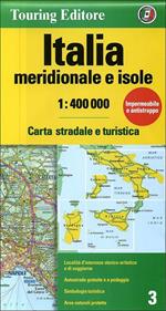 Italia meridionale e isole 1:400.000. Carta stradale e turistica