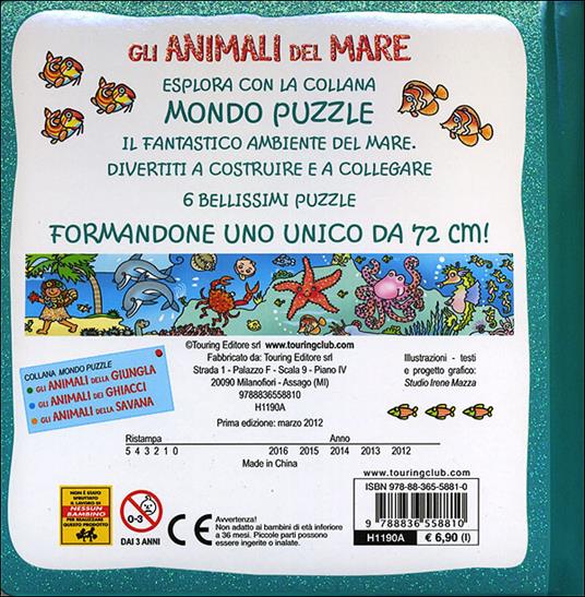 Gli animali del mare. Libro puzzle - Irene Mazza - 3