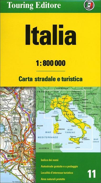 Italia 1:800.000. Carta stradale e turistica - copertina