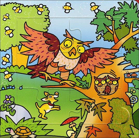 Gli animali del bosco. Libro puzzle. Ediz. illustrata - Irene Mazza - 2