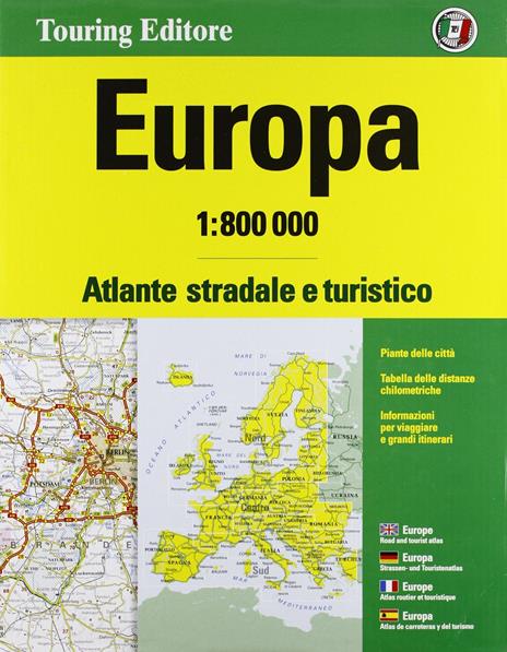 Europa. Atlante stradale e turistico 1:800.000. Ediz. multilingue - copertina
