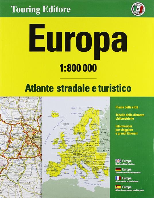 Europa. Atlante stradale e turistico 1:800.000. Ediz. multilingue - copertina