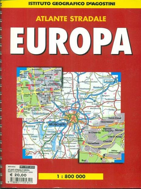 Europa. Atlante stradale e turistico 1:800.000. Ediz. multilingue - copertina