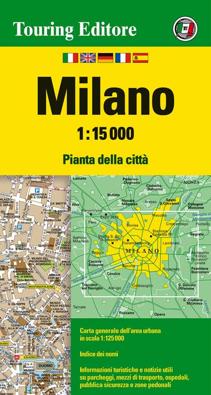 Milano 1:15.000. Ediz. multilingue - copertina