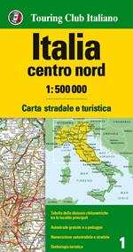 Italia centro nord 1:500.000. Carta stradale e turistica