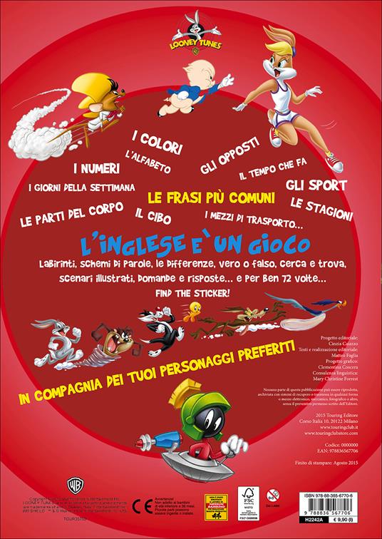 Impara l'inglese con i Looney Tunes. Play & learn. Con adesivi. Ediz. illustrata - 2