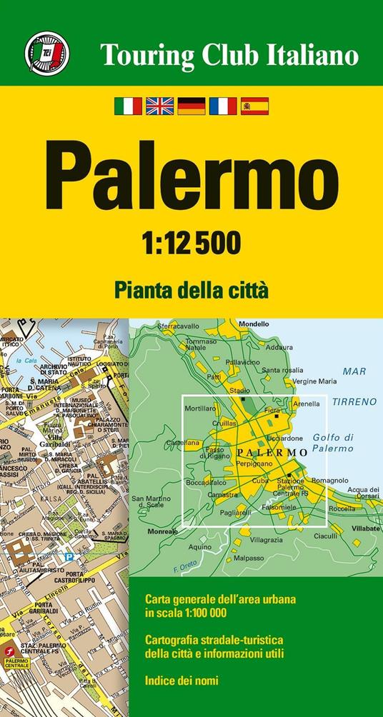 Palermo 1:12.500. Pianta della città - copertina