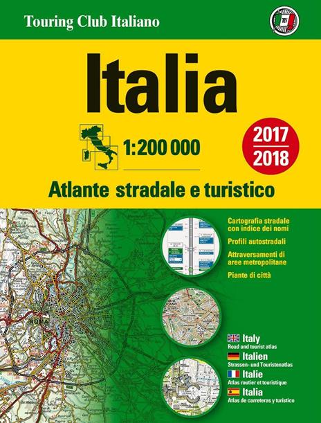 Atlante stradale d'Italia Nord, Centro, Sud 1:200.000 - copertina