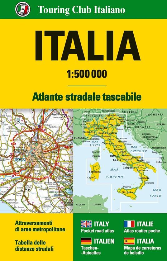 Italia Atlante stradale tascabile 1:500.0000 - copertina